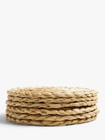 Thumbnail for your product : John Lewis & Partners Round Water Hyacinth Placemats, Set of 6, Natural