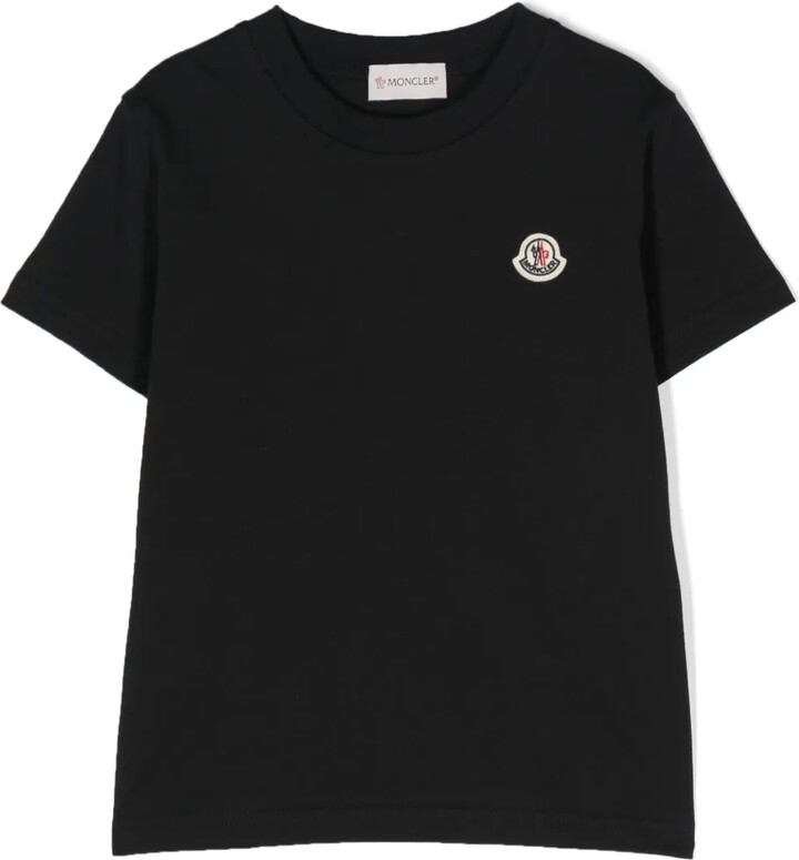 Moncler Enfant logo-patch cotton T-shirt