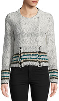 Thumbnail for your product : Leo & Sage Stripe-Trimmed Jacket