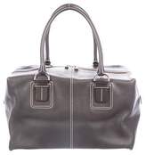 Thumbnail for your product : Tod's Contrast-Stitched Leather Satchel
