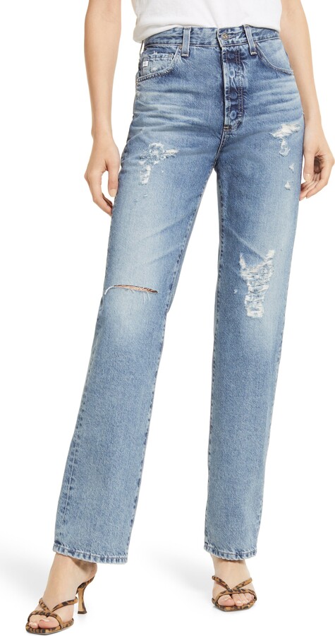 AG Alexxis High Straight Jeans - ShopStyle