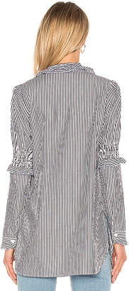 See by Chloe Striped Button Down Tunic