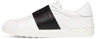 Open Color Block Leather Sneakers