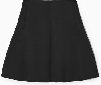 COS Flared Scuba Mini Skirt - ShopStyle
