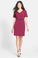 Thumbnail for your product : Marc New York 1609 Marc New York by Andrew Marc V-Neck Belted Sheath Dress