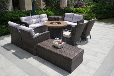 Primestok 9 Piece Sofa Seating Group with Cushions