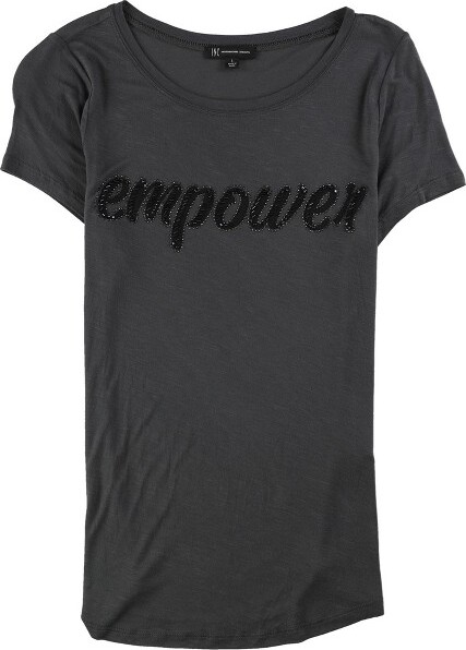 International Concepts I.N.CInternationalConceptsWomensEmpowerEmbellishedT-Shirt,darkcharcoal,Medium