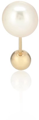Sophie Bille Brahe Elipse Simple 14kt gold pearl earring