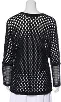 Thumbnail for your product : Yigal Azrouel Long Sleeve Open Knit Sweater