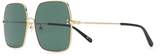 Thumbnail for your product : Stella McCartney Eyewear two-tone square-frame sunglasses