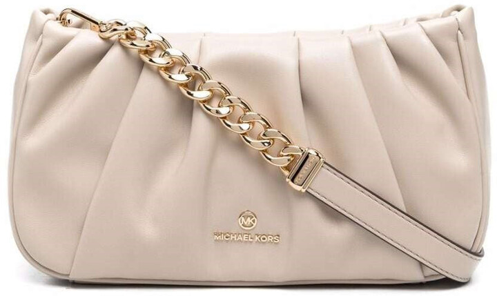 beige mk purse