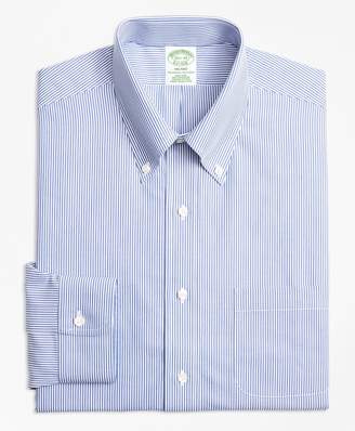 Brooks Brothers Milano Slim-Fit Dress Shirt, Non-Iron Candy Stripe