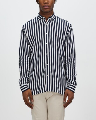 Fashion Shirts Stripe Shirts Tommy Hilfiger Stripe Shirt white-black striped pattern casual look 