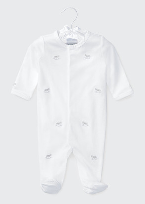 white footie pajamas