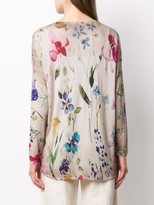 Thumbnail for your product : Avant Toi Floral Watercolour Print Jumper