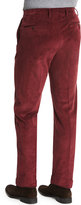 Thumbnail for your product : Incotex Wide-Whale Corduroy Trousers, Burgundy