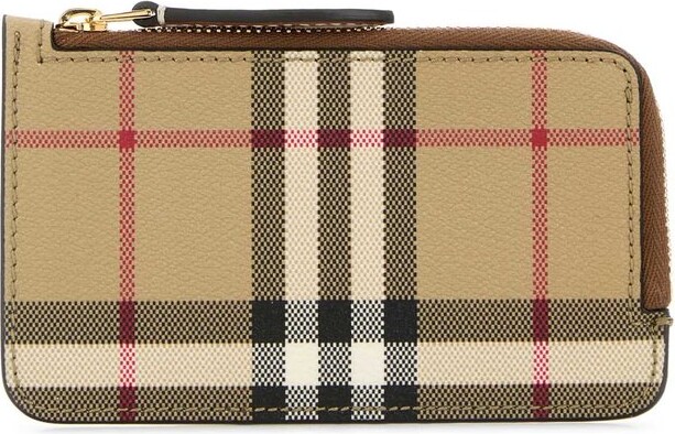Burberry Vintage Checked Zipped Cardholder