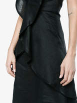 Thumbnail for your product : Kitx Linen dress with deep v-neck and frills