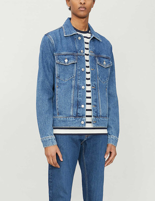 sandro denim jacket mens