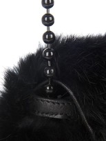 Thumbnail for your product : Shourouk Mini Daktari embellished rabbit-fur clutch