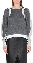 Thumbnail for your product : Helmut Lang Contrast panel knitted jumper
