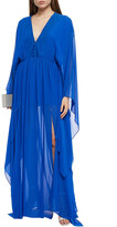 Thumbnail for your product : Dundas Gathered silk-georgette gown
