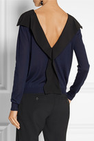Thumbnail for your product : Marni Silk-trimmed fine-knit cashmere sweater