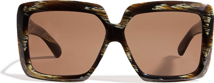 Joseph Tortoiseshell Square Sunglasses
