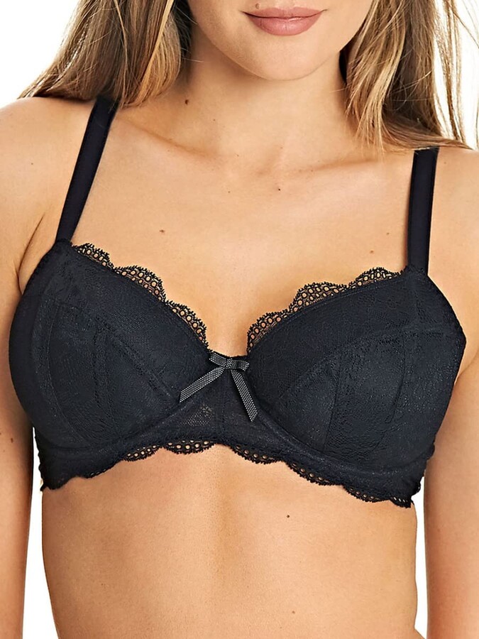 Beige invisible contour demi-cup bra with removable straps - NUAGE PUR