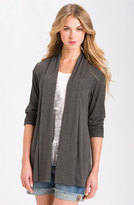 Thumbnail for your product : Nordstrom MOD.lusive by Bobeau MOD.lusive Ruched Sleeve Long Cardigan Exclusive)