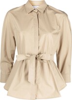Belted Cotton Shirt 