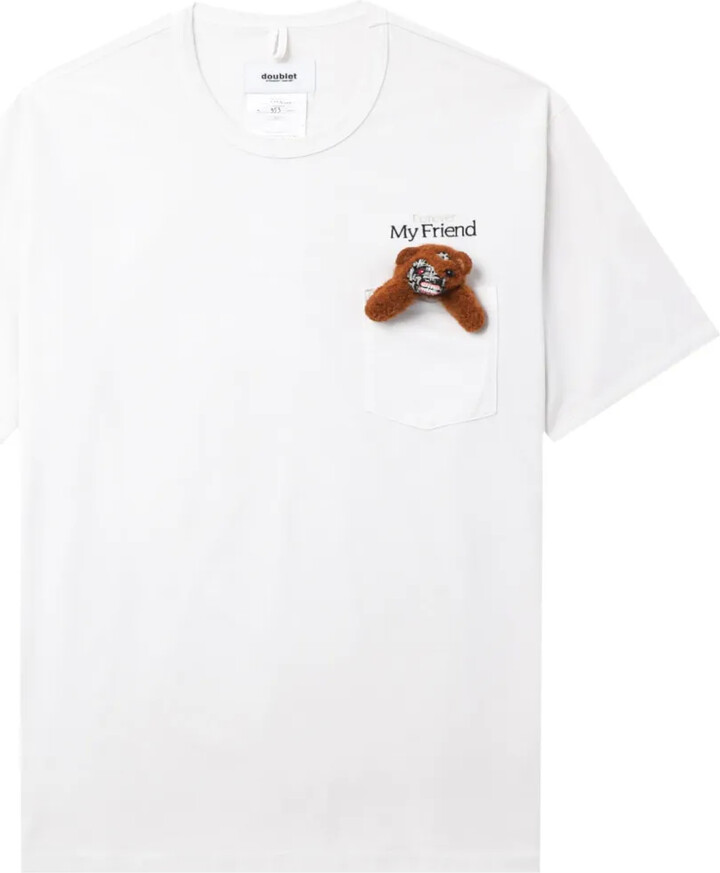 Doublet teddy bear cotton T-shirt