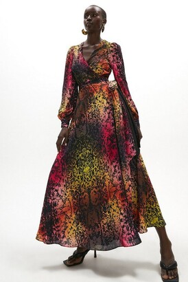 Coast Rainbow Printed Maxi Wrap Dress - ShopStyle