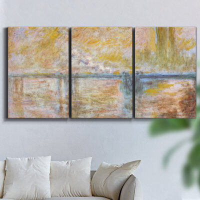 Wexford Home The Sea And The Alps 1888 On Canvas 3 Pieces Print