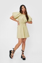 Thumbnail for your product : Nasty Gal Womens Linen Look Open Back Mini Dress