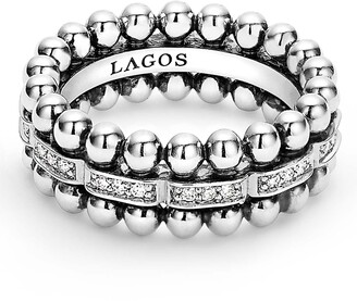 Lagos Caviar Spark Diamond Band Ring