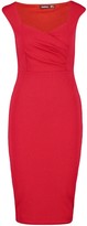 Thumbnail for your product : boohoo Sweetheart Wrap Crepe Bodycon Dress