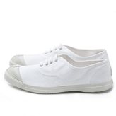 Thumbnail for your product : Bensimon Lace-Up Tennis Shoes, Pure White Cotton With Rubber Sole