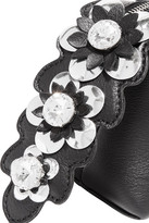 Thumbnail for your product : Fendi By The Way Mini Appliquéd Leather Shoulder Bag - Black