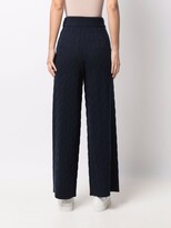 Thumbnail for your product : Ralph Lauren Collection Cable-Knit Recycled Cashmere Trousers