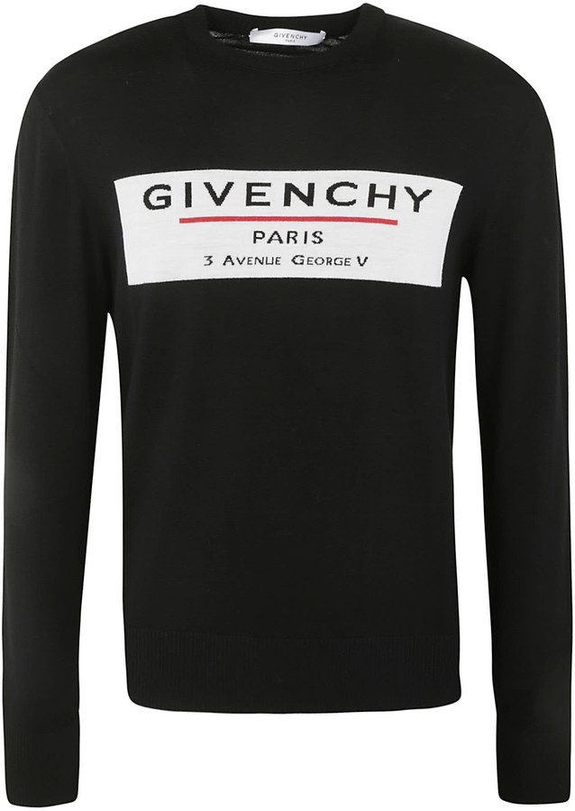 givenchy red and white sweater