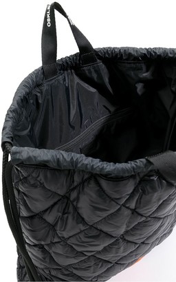 OSKLEN Quilted Logo Patch Backpack