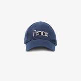 Thumbnail for your product : Balenciaga blue Femme embroidered cotton cap