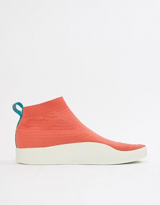 Adilette Primeknit Sock Summer Sneakers In Orange CM8227 -