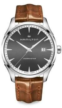 Hamilton Jazzmaster Leather-Strap Watch