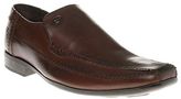 Thumbnail for your product : Base London New Mens Brown Ange Leather Shoes Loafers And Slip Ons On