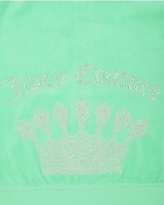 Juicy Couture Girls Logo Velour Filagree Crown Original Jacket