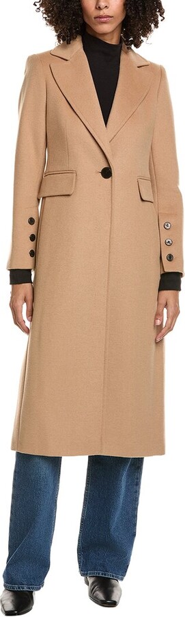 Sam Edelman Reefer Wool-Blend Coat