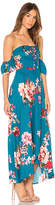Thumbnail for your product : Band of Gypsies Large Floral Lace up Midi
