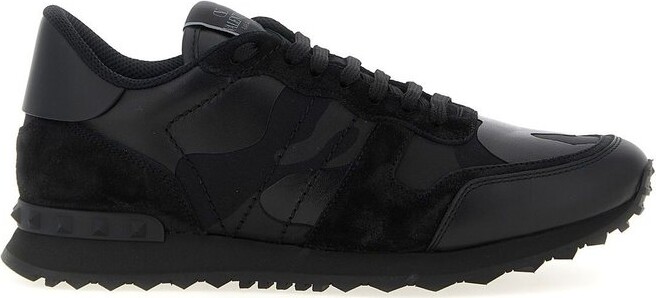 Valentino Garavani Rockrunner Camouflage Lace-Up Sneakers